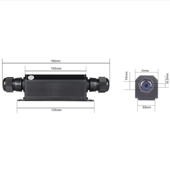 Tycon® POE-EXT-GD-HP GigE Outdoor PoE Extender 802.3at 100M